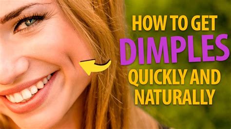 How To Get Dimples Quickly To Make Everyone Go A Youtube