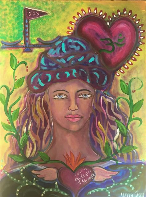 Love Is The Center Of Strength Uma Joy Healing Art