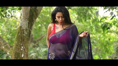 Blue Beauty Ahona Saree Fashion Video Bengal Beauty