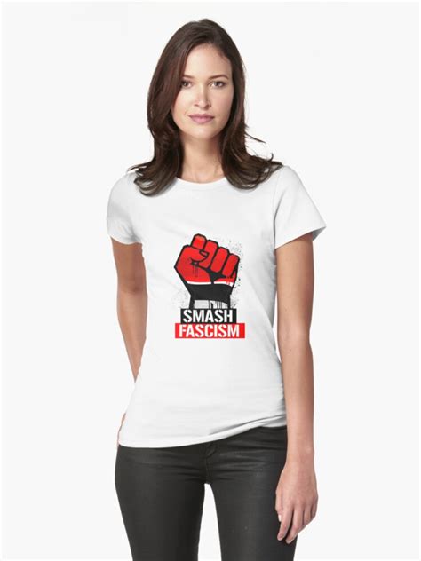 Smash Fascism Womens T Shirt By Trumporium Redbubble