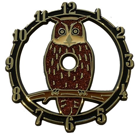 4 Vintage Clock Dial Owl Craftime Clockery