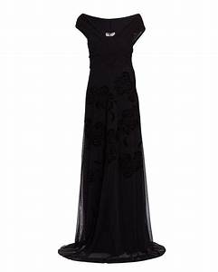 La Robe Di Chiara Boni Destiny Velvet Floral Tulle Gown In Black