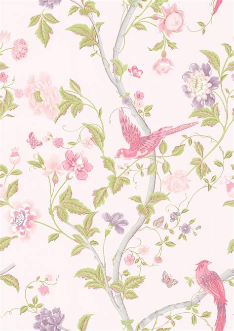 Laura Ashley Wallpaper Birds Book Wallpaper Fabrics Feature Charming