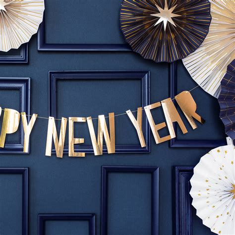 Happy New Year Banner By Postbox Party