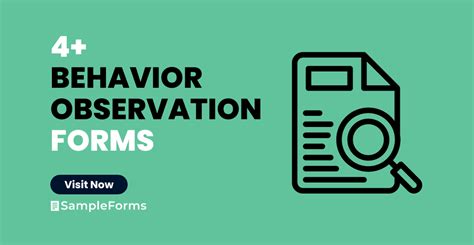 Free 4 Behavior Observation Forms In Pdf Ms Word Behavior