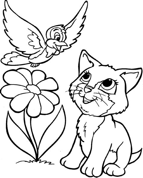 cat coloring pages - Free Large Images
