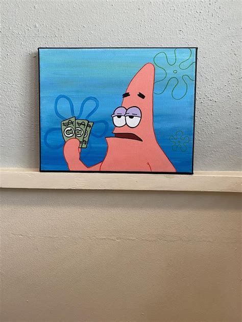 15 player public game completed on november 26th, 2016 1,843 0 6 hrs. Patrick Star 'I Have 3 Dollars' Spongebob painting | Etsy ...