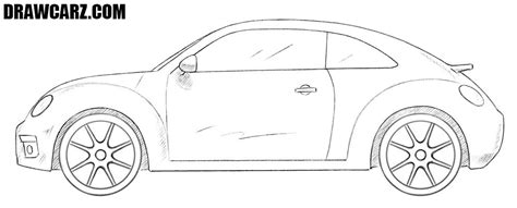 How To Draw A Volkswagen Beetle