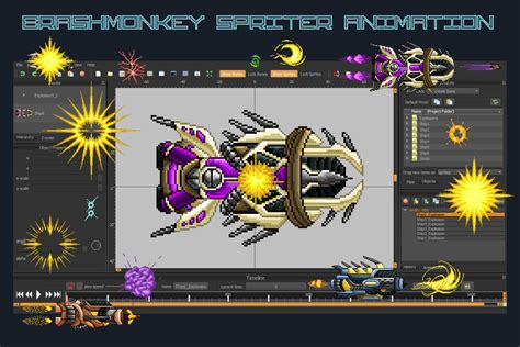Free Pixel Art Enemy Spaceship D Sprites Craftpix Net