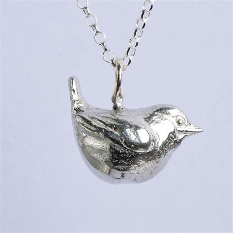 Bird Wren Necklace Uk Handmade Bird Jewellery Ts