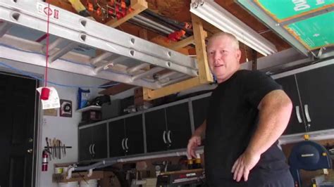 Over Head Extension Ladder Storage Youtube