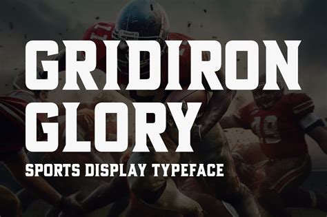 Gridiron Glory - Sport Typeface - Design Cuts