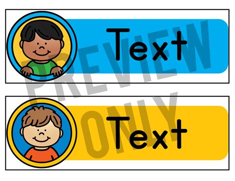 Free Printable Name Tags For Preschoolers Free Printable 6 Best Name