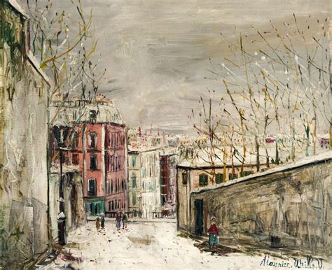 Sold Price Maurice Utrillo 1883 1955 Rue Du Mont Cenis à Montmartre