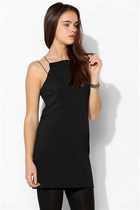 Urban Outfitters Sparkle Fade Strappy Seamed Bodycon Dress In Black Lyst