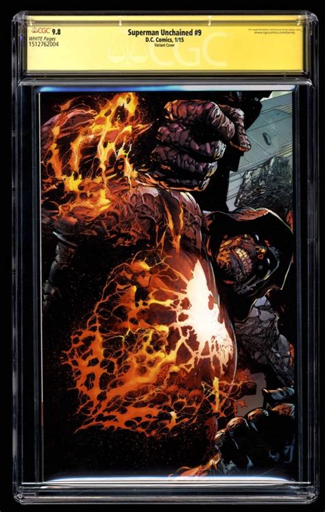 Superman Unchained 9 Cgc Nmm 98 Variant Cover Ss David Finch Buy