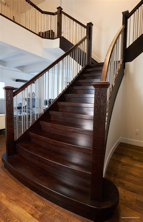Contemporary Flared Staircase Specialized Stair And Rail