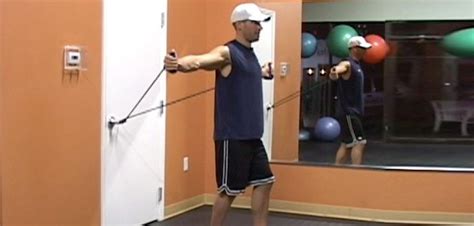Chest Flyes Resistance Bands Exercise Guide With Photos