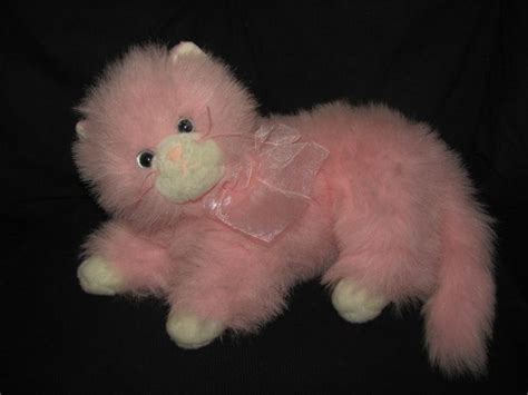 Ty Classic Pink Cat 2006 Muffet Plush Long Hair Kitten Stuffed Animal