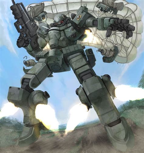 Mecha Landing For Battle Mech Robots Concept Gundam Art