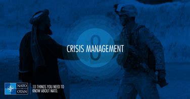 What is a crisis and why plan for one? NATO - 8. Crisis Management