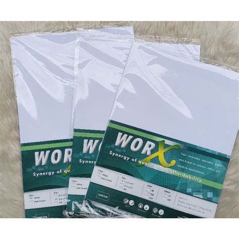 Worx Specialty Paper 200gsm90gsm White Pale Cream 10 Sheets