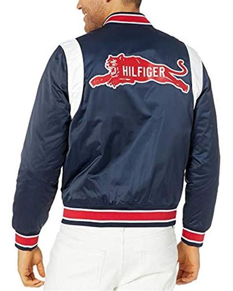 Tommy Hilfiger Synthetic Adaptive Varsity Jacket With Magnetic Buttons