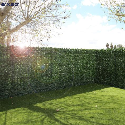 Lot Detail Artificial Hedge Faux Ivy Fence Privacy Screen