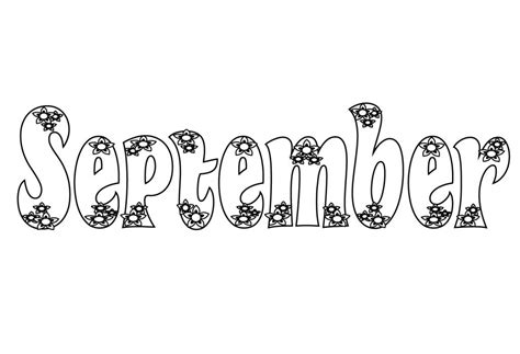 September Coloring Pages Preschool September Coloring Page Bocaiwwasuiw