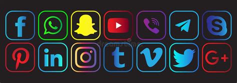 Most Popular Social Media Logo Icons Design By Adobe Illustrator
