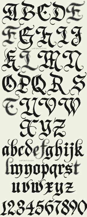 Letterhead Fonts Dark Horse Gothic Fonts Tattoo Lettering Fonts