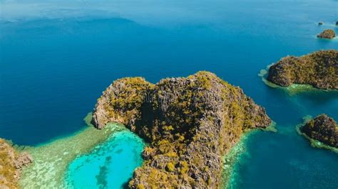 Beautyful Lagoon In Kayangan Lake Philippines Coron Palawan Stock