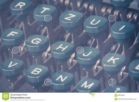 Vintage Typewriter Keyboard Closeup Stock Photo Image Of Style
