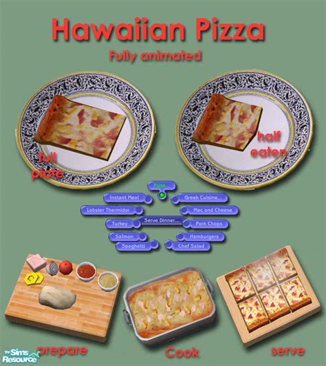 The Sims Resource Pizza Pizza Hawaiian