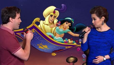 Original Disneys Aladdin And Jasmine Reunite To Sing A Whole New World