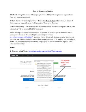 Fillable Online Benning Army How To Submit Application Benning Army