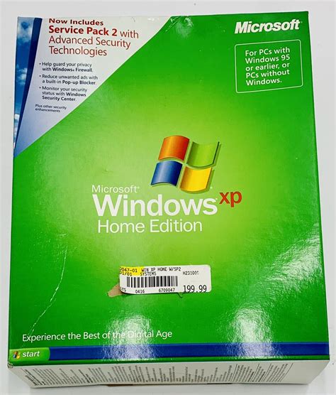 Microsoft Home Edition With Sp2 Retail 1 Users Full Version For