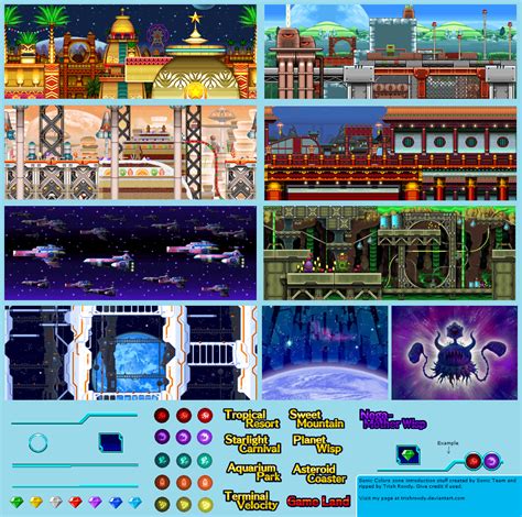 Ds Dsi Sonic Colors Zone Introduction The Spriters Resource
