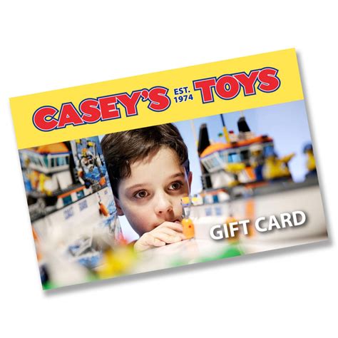 Click here to go through our array of credit card. Caseys Toys Gift Card Voucher $25 Boy Design | Toys | Casey's Toys