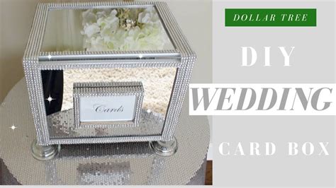 Diy Wedding Card Box Dollar Tree Bling Wedding Card Box Youtube