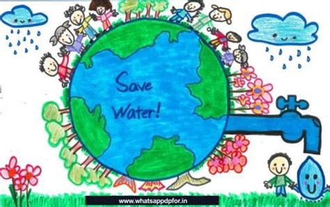 50 Best Water Conservation Drawing Save Water Drawing Water Pollution
