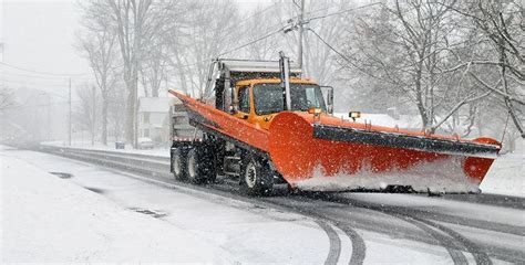Winter Arrives In Central New York Snow Plow Plow Truck Onondaga County