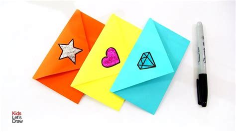 Cómo hacer SOBRES para Cartas Sin Pegamento Fácil Envelope Making