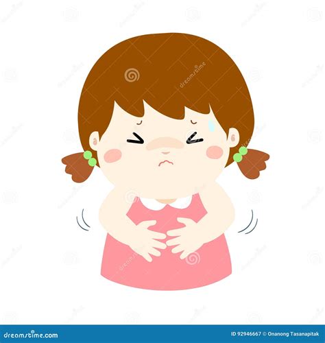 Boy And Girl Having Stomach Ache Suffering From Diarrhea Or