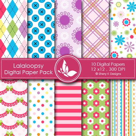 Lalaloobsy Digital Papers Shery K Designs