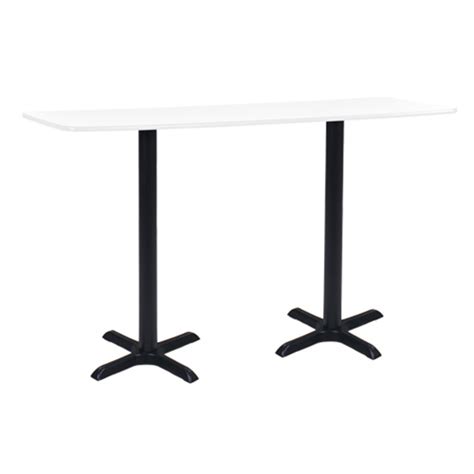 Rated 5 out of 5 stars. 6' Rectangle Bar Table with Black Base | Tables Rentals ...
