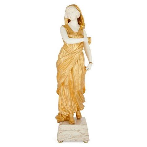 Ormolu And Marble Sculpture Of A Young Woman By Gory By Gory