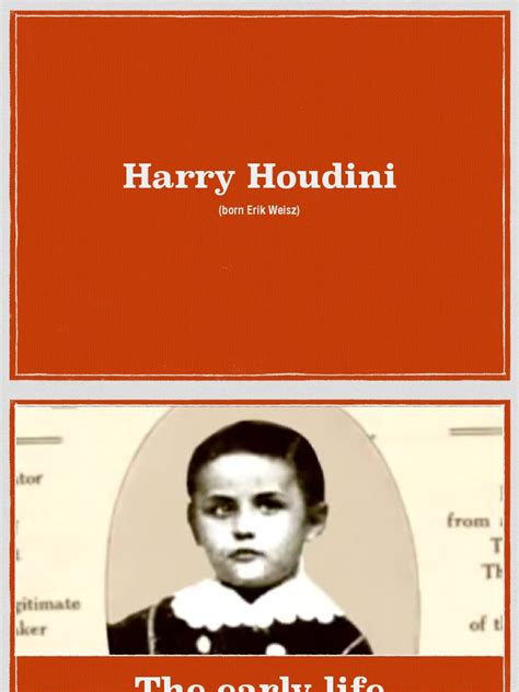 Harry Houdini Born Erik Weisz Pdf Harry Houdini