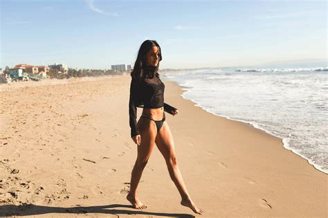 Wallpaper Women Outdoors Model Sea Shore Sand Tanned Beach Coast See Through Clothing