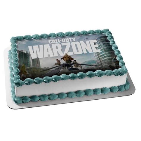 Call Of Duty Warzone Video Game Fps Edible Cake Topper Image Abpid51417